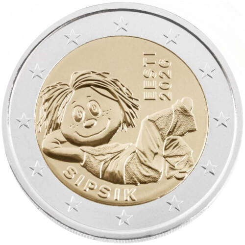 2 Euro Gedenkmünze Estland 2026 bfr. - Sipsik