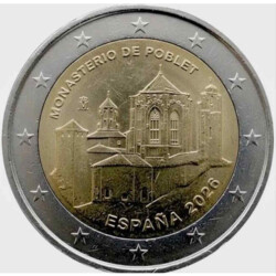 2 Euro Gedenkmünze Spanien 2026 bfr. - Kloster Poblet