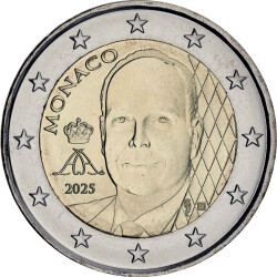 2 Euro Kursm&uuml;nze Monaco 2025 bankfrisch - neues...