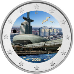 2 Euro Deutschland 2026 - Klimahaus Bremen - coloriert /...