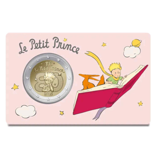 2 Euro Gedenkmünze Frankreich 2026 st - Der kleine Prinz - Blister LE LIVRE