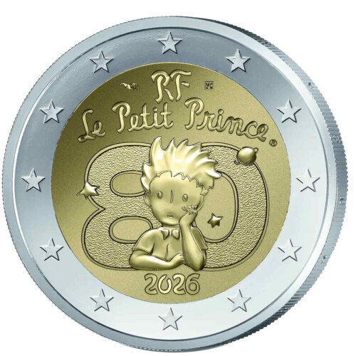 2 Euro Gedenkmünze Frankreich 2026 st - Der kleine Prinz - Blister unsere Wahl