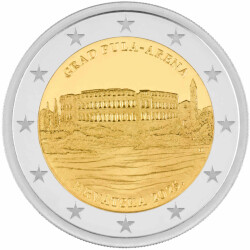 2 Euro Gedenkmünze Kroatien 2025 PP - Grad Pula...