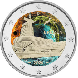2 Euro Deutschland 2026 - Klimahaus Bremen - coloriert /...