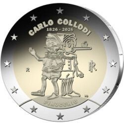 2 Euro Gedenkmünze Italien 2026 bfr. - Carlo Collodi...