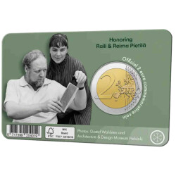 2 Euro Gedenkmünze Finnland 2026 st - Raila und Reima Pietilä - FIN/SWE Blister