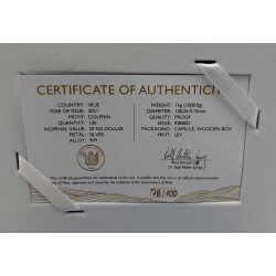 1 Kilo Silber Münze Ocean Five 2021 PP - Delfin - Auflage: 100!