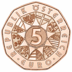 5 Euro Gedenkmünze Österreich 2022 Kupfer bfr -...