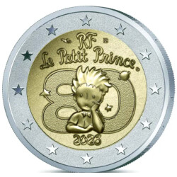 2 Euro Gedenkmünze Frankreich 2026 PP Reverse Proof...