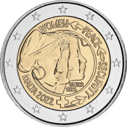 2 Euro Gedenkmünze Malta 2022 st - UN Resolution - lose