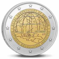 2 Euro Gedenkmünze Belgien 2026 st - Geografisches...