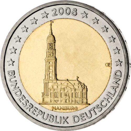 2 Euro Gedenkmünze Deutschland 2008 PP - Michel (J)