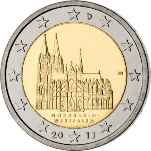 2 Euro Gedenkmünze Deutschland 2011 PP - Kölner Dom (J)