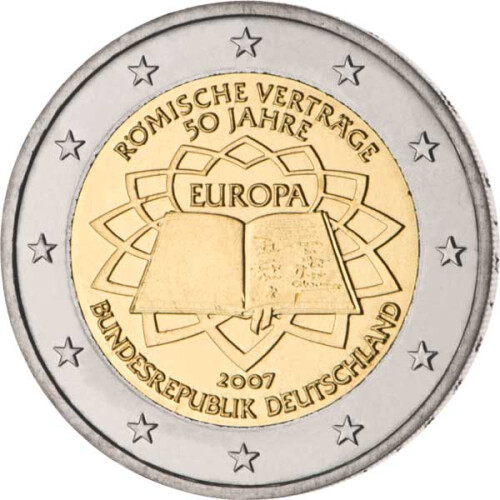 2 Euro Gedenkmünze Deutschland 2007 PP - Römische Verträge (G)