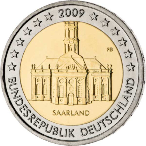 2 Euro Gedenkmünze Deutschland 2009 PP - Ludwigskirche (A)