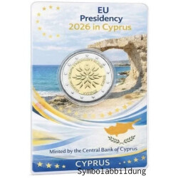 2 Euro Gedenkmünze Zypern 2026 st - Vorsitz Zyperns...