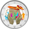 2 Euro Spanien 2026 - Artikel 49 Inklusion - coloriert / mit Farbe I
