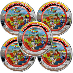 5 x 10 Euro Deutschland 2026 - Rettungsdienste - ADFGJ -...
