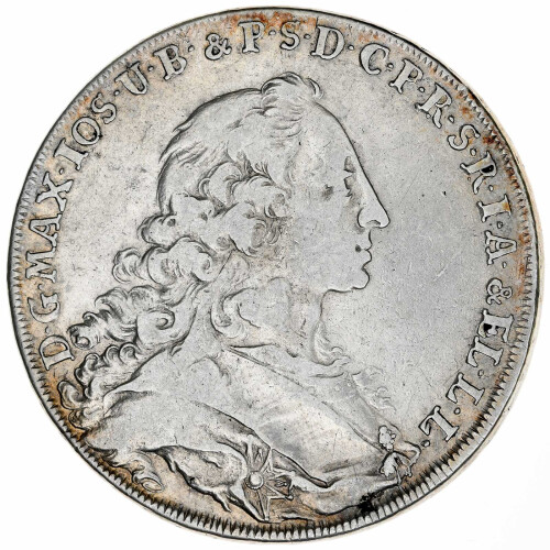 Bayern 1 Thaler 1754 Maximilian III. Joseph Silber ss Patrona Bavariae