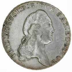 Sachsen 1 Taler 1783 I.E.C. Friedrich August I.  Silber...