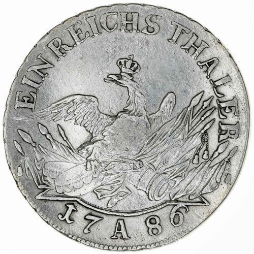 Preußen 1 Reichstaler 1786 A Friedrich II. Silber ss / vz KM#332.1