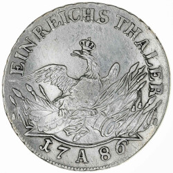 Preu&szlig;en 1 Reichstaler 1786 A Friedrich II....