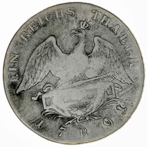 Preußen 1 Reichstaler 1791 B Friedrich Wilhelm II Silber ss KM#348.2