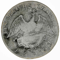 Preu&szlig;en 1 Reichstaler 1791 B Friedrich Wilhelm...