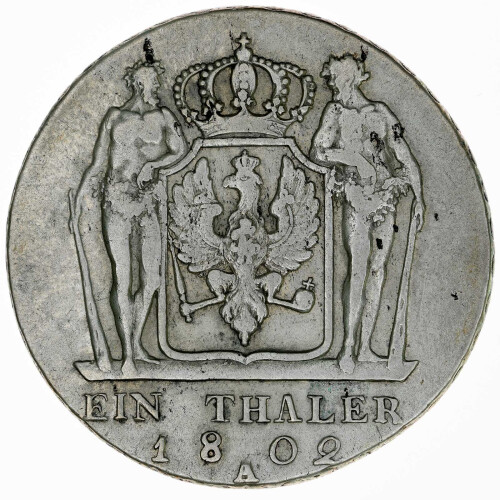 Preußen 1 Taler 1802 A Friedrich Wilhelm III Silber ss KM#368