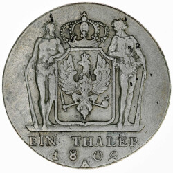 Preu&szlig;en 1 Taler 1802 A Friedrich Wilhelm III...