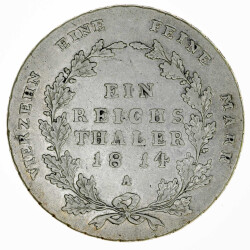 Preu&szlig;en 1 Taler 1814 A Friedrich Wilhelm III...