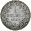 Württemberg 1/2 Gulden 1858 Wilhelm I. Silber ss KM#604