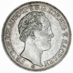 Sachsen 1 Taler 1840 G Friedrich August II Silber ss KM#1148