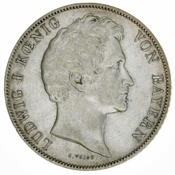 Bayern 1 Gulden 1844 Ludwig I. Silber ss KM#788
