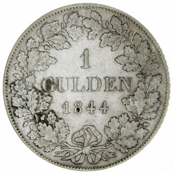 Bayern 1 Gulden 1844 Ludwig I. Silber ss KM#788