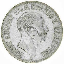 Hannover 1 Taler 1846 A Ernst August Silber ss KM#197.1