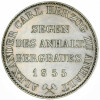 Anhalt-Bernburg 1 Taler Ausbeutetaler 1855 A Alexander Carl Bergbau ss/vz KM#84