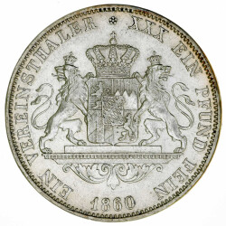 Bayern 1 Taler Vereinstaler 1860 Maximilian II. Joseph...