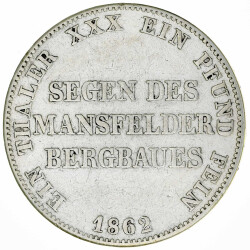 Preußen 1 Taler Vereinstaler 1862 A Wilhelm I....