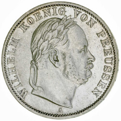 Preußen 1 Taler Vereinstaler 1866 A Wilhelm I....