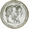 Österreich 2 Gulden 1879 Franz Joseph I. Silberhochzeit Silber ss/vz