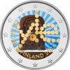 2 Euro Finnland 2026 - 100 Jahre Rundfunk  - coloriert / mit Farbe II