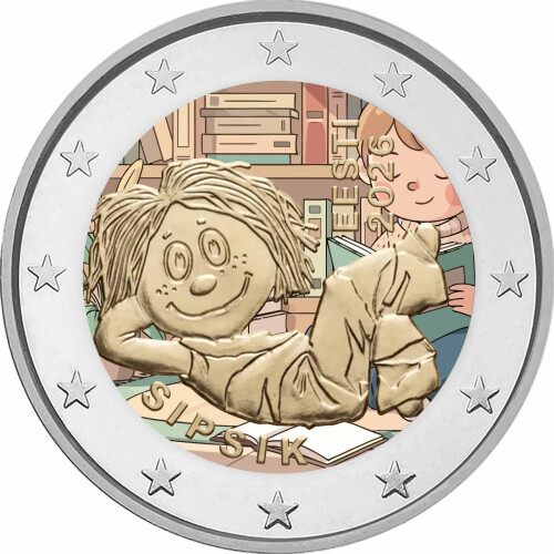 2 Euro Estland 2026 - Sipsik  - coloriert / mit Farbe II
