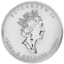 1 Unze Silber Maple Leaf 1999/2000