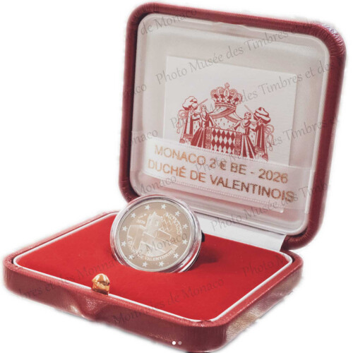 2 Euro Gedenkmünze Monaco 2026 PP - Herzogtum Valentinois
