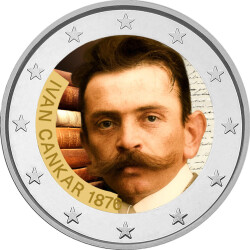 2 Euro Slowenien 2026 - Ivan Cankar - coloriert / mit...