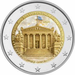 2 Euro Griechenland 2026 - Akademie von Athen - coloriert...