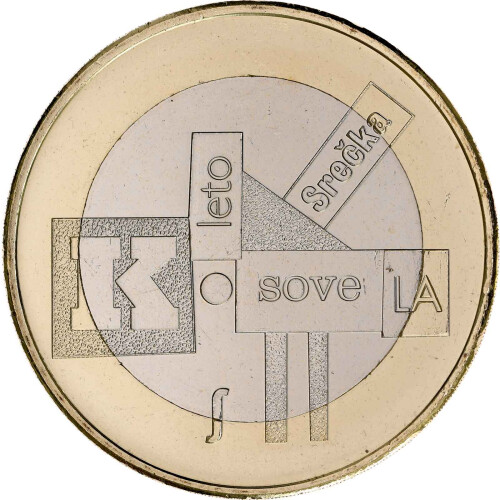 3 Euro Gedenkmünze Slowenien 2026 bfr. - Srecko Kosovel
