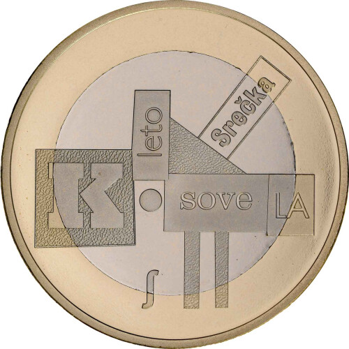 3 Euro Gedenkmünze Slowenien 2026 PP - Srecko Kosovel