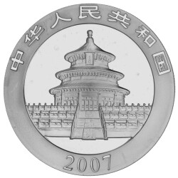 10 Yuan China 2007 1 Unze Silber st - Panda